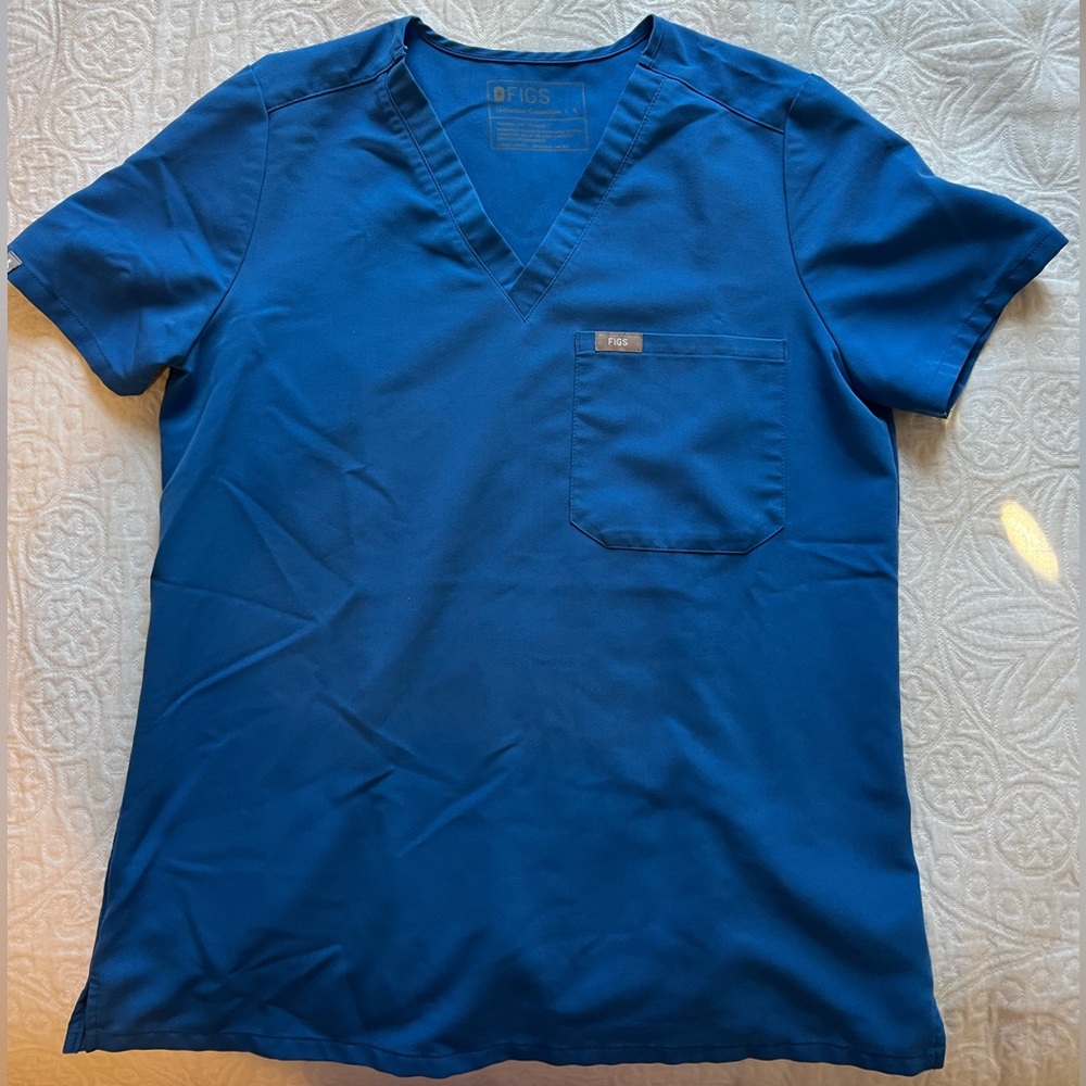 S Figs Royal Blue Catarina top
